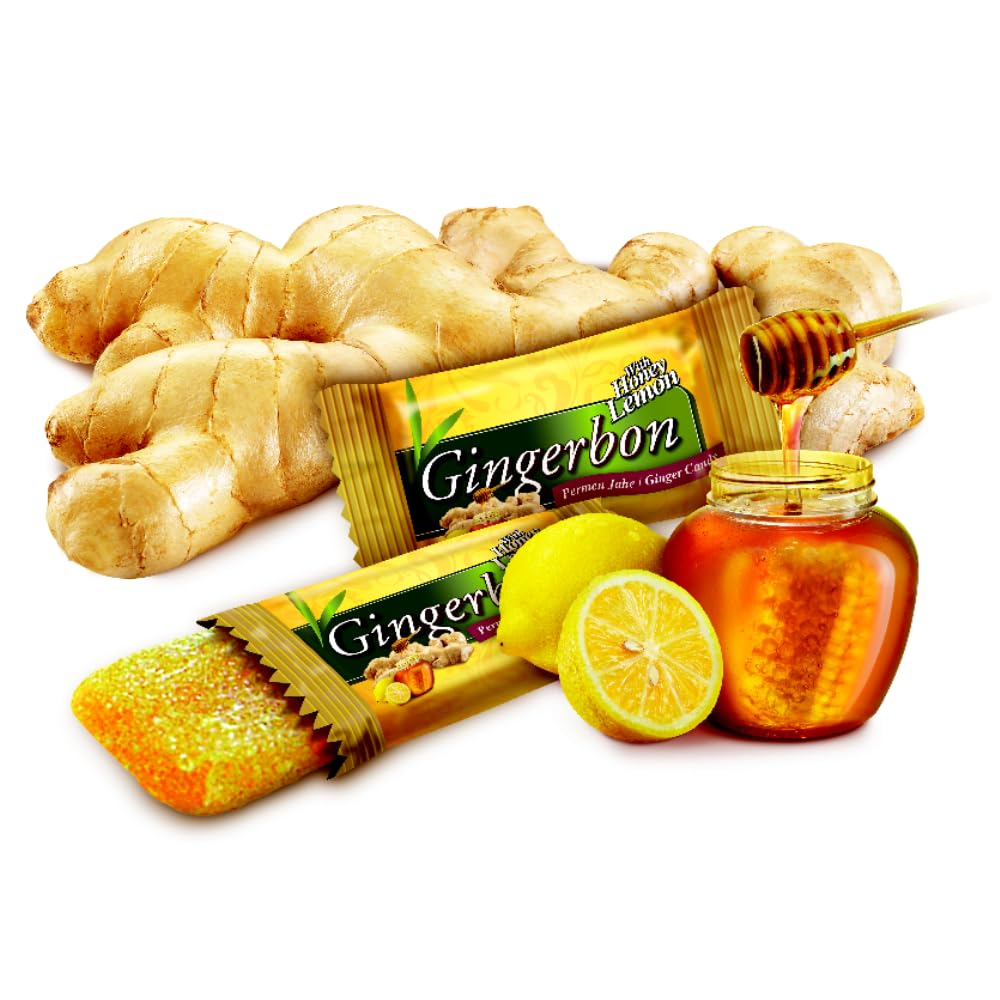 Gingerbon Ingwer Honig Zitronen Kaubonbon 125g
