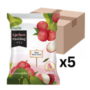 COZZO Frucht Jelly Gelee Bonbons Litschi 160g (5er-Pack)