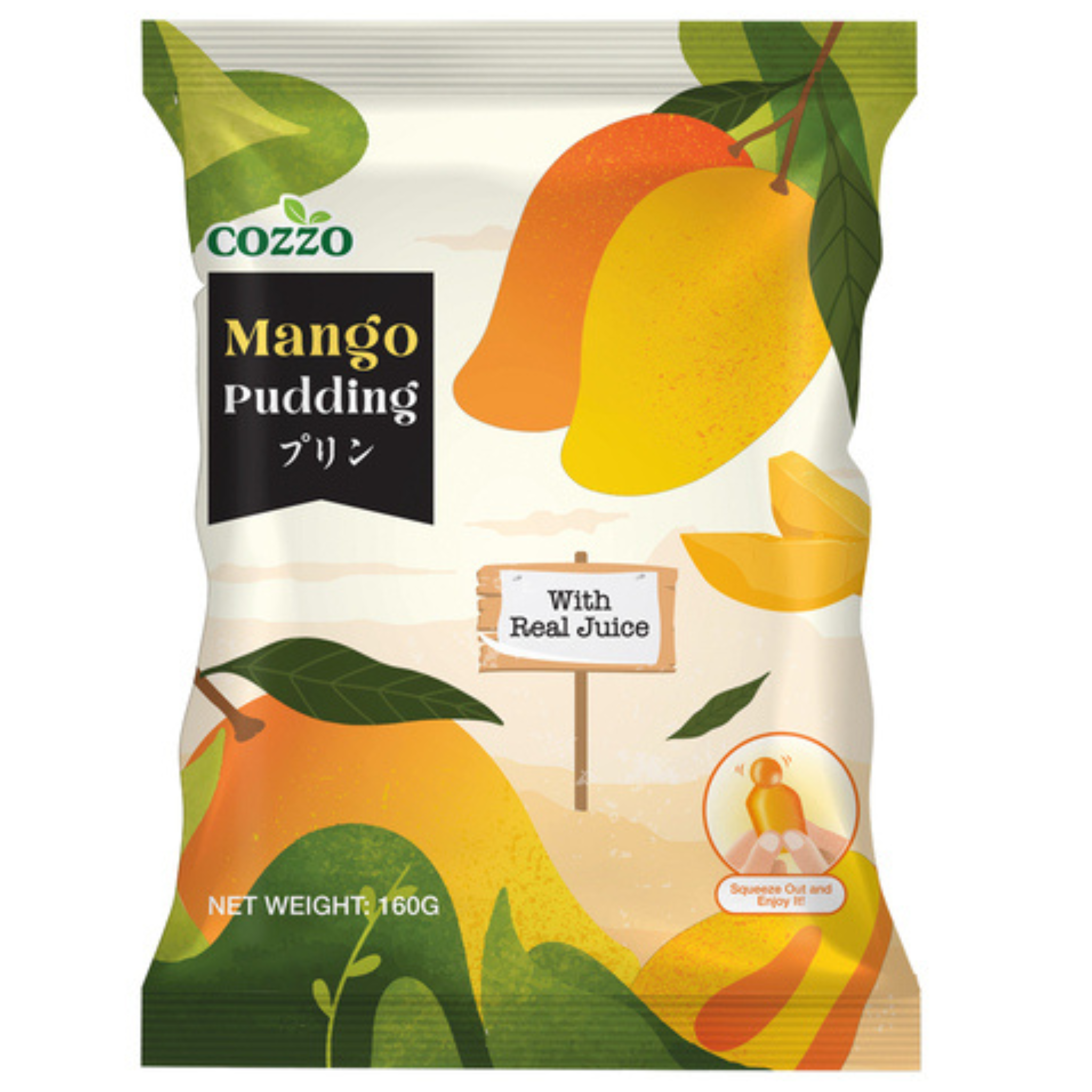 COZZO Frucht Jelly Gelee Bonbons Mango 160g (5er-Pack)