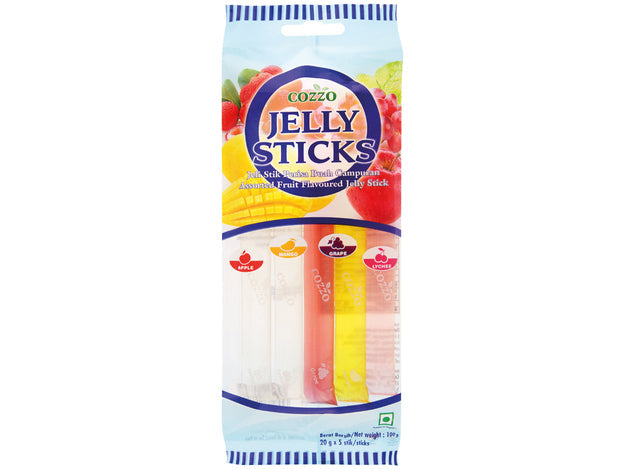 COZZO Jelly Gelee Sticks Fruchtmix 100g (8er-Pack)