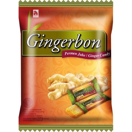 Gingerbon Kaubonbons Ingwer 125g (18er-Pack)