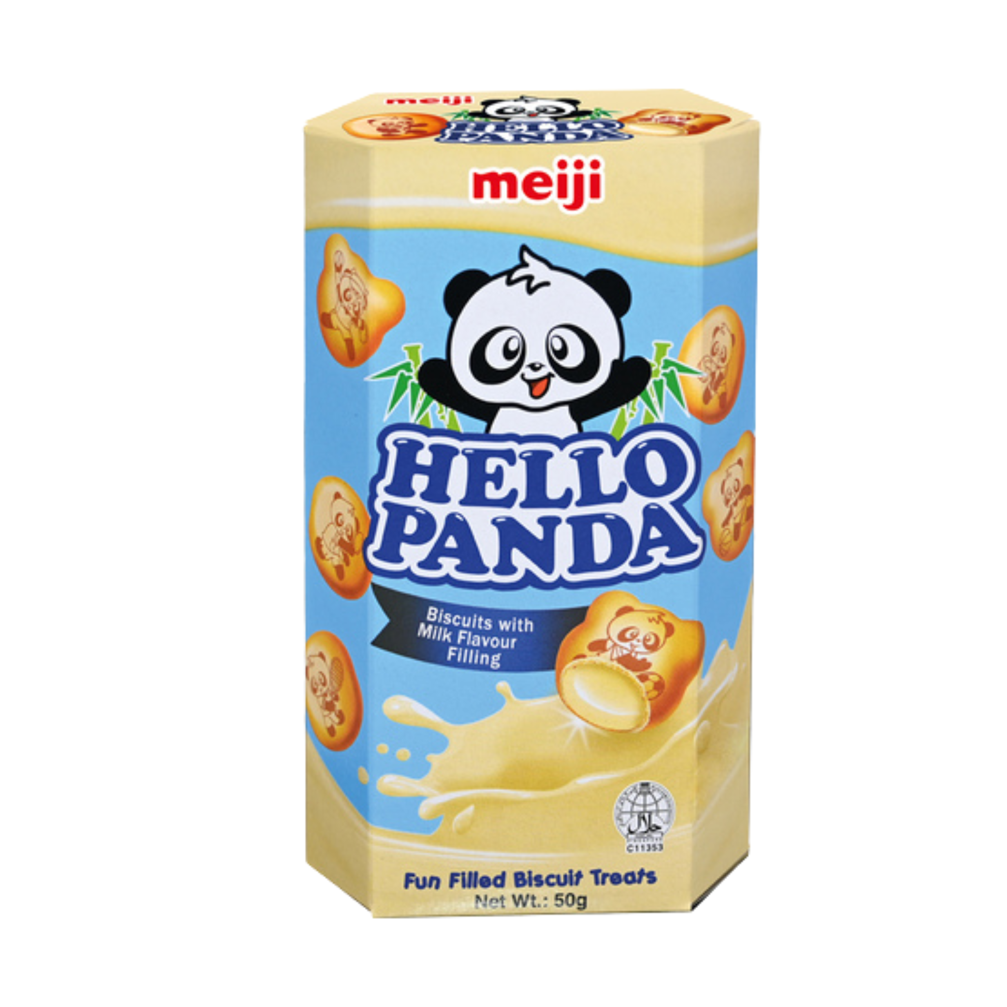 Meiji Hello Panda Kekse Milchfüllung 50g (6er-Pack)