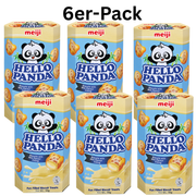 Meiji Hello Panda Kekse Milchfüllung 50g (6er-Pack)