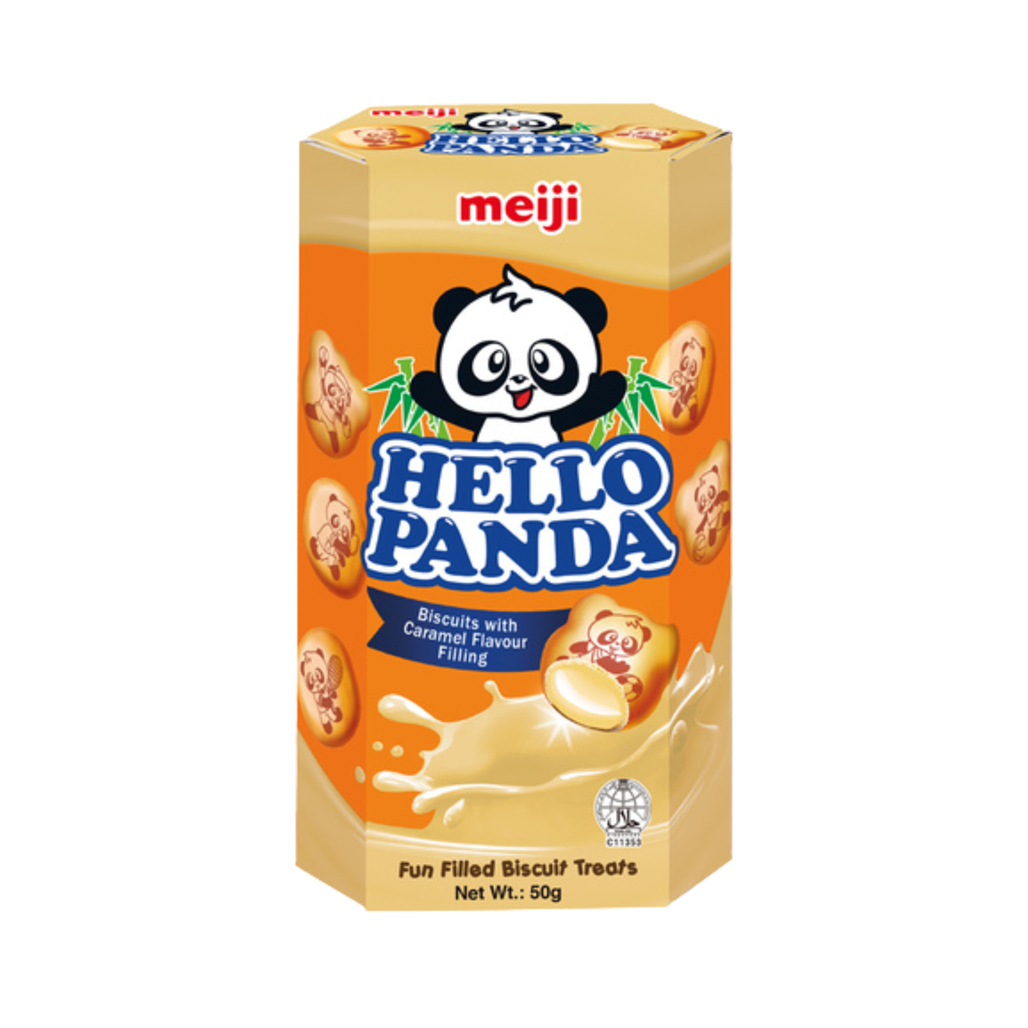 Meiji Hello Panda Kekse Karamelfüllung 50g (6er-Pack)
