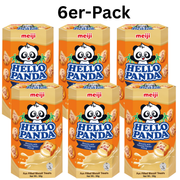 Meiji Hello Panda Kekse Karamelfüllung 50g (6er-Pack)