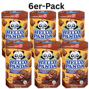 Meiji Hello Panda Schokoladenkekse Schokoladenfüllung 50g (6er-Pack)