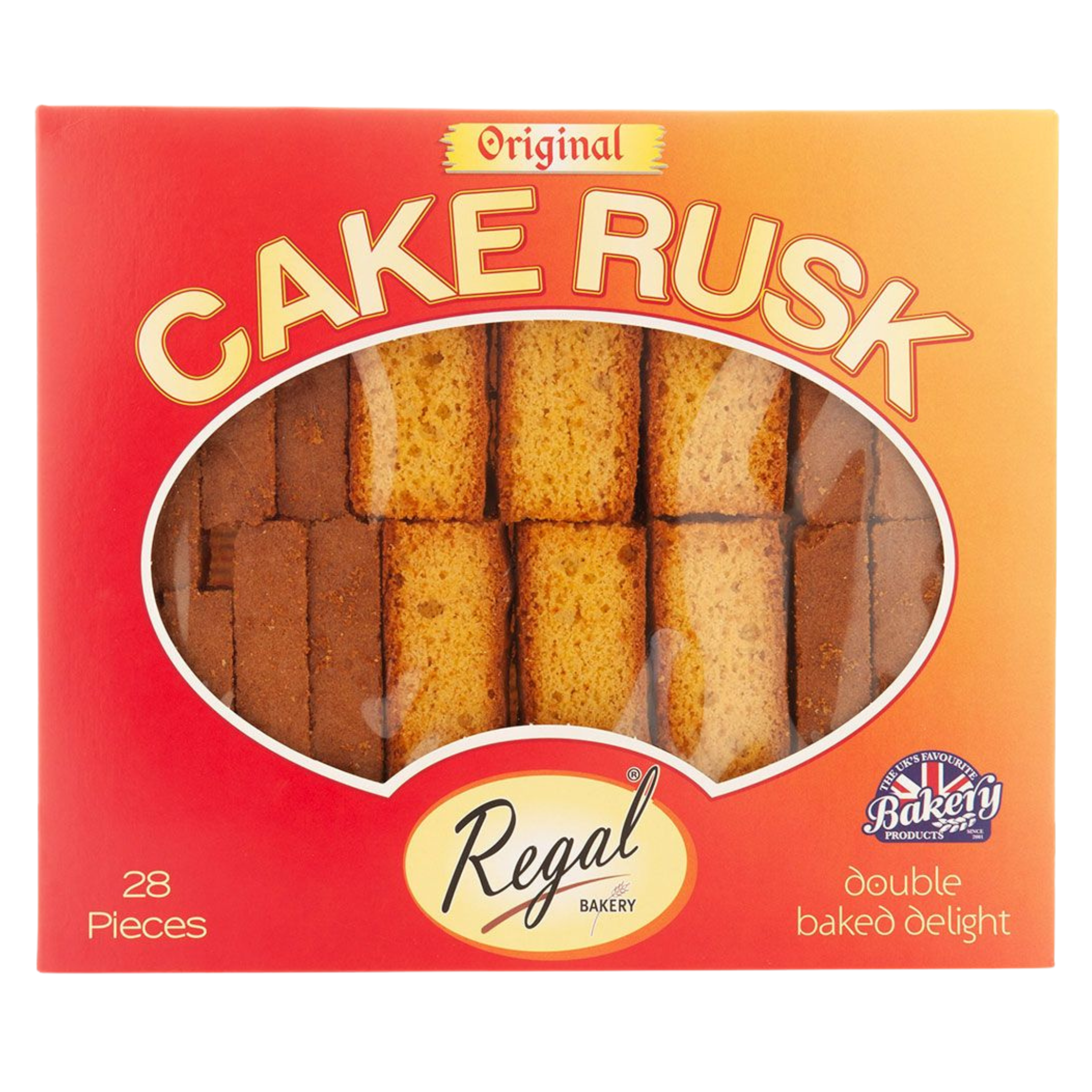 Regal Zwieback Cake Rusk Original 28 St, 470 g (5er-Pack)