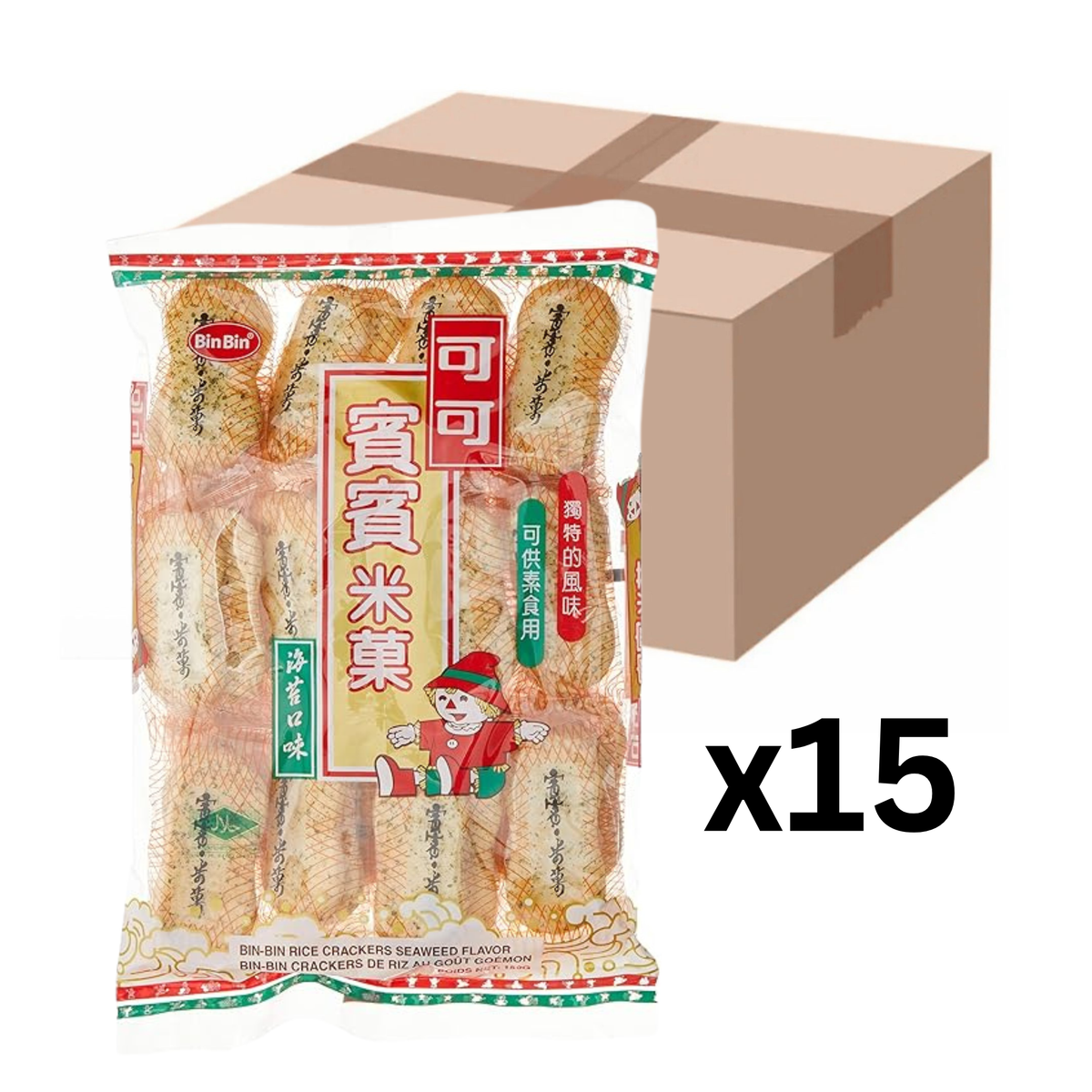 Bin Bin Reiscracker Seetang 150g (15er-Pack)