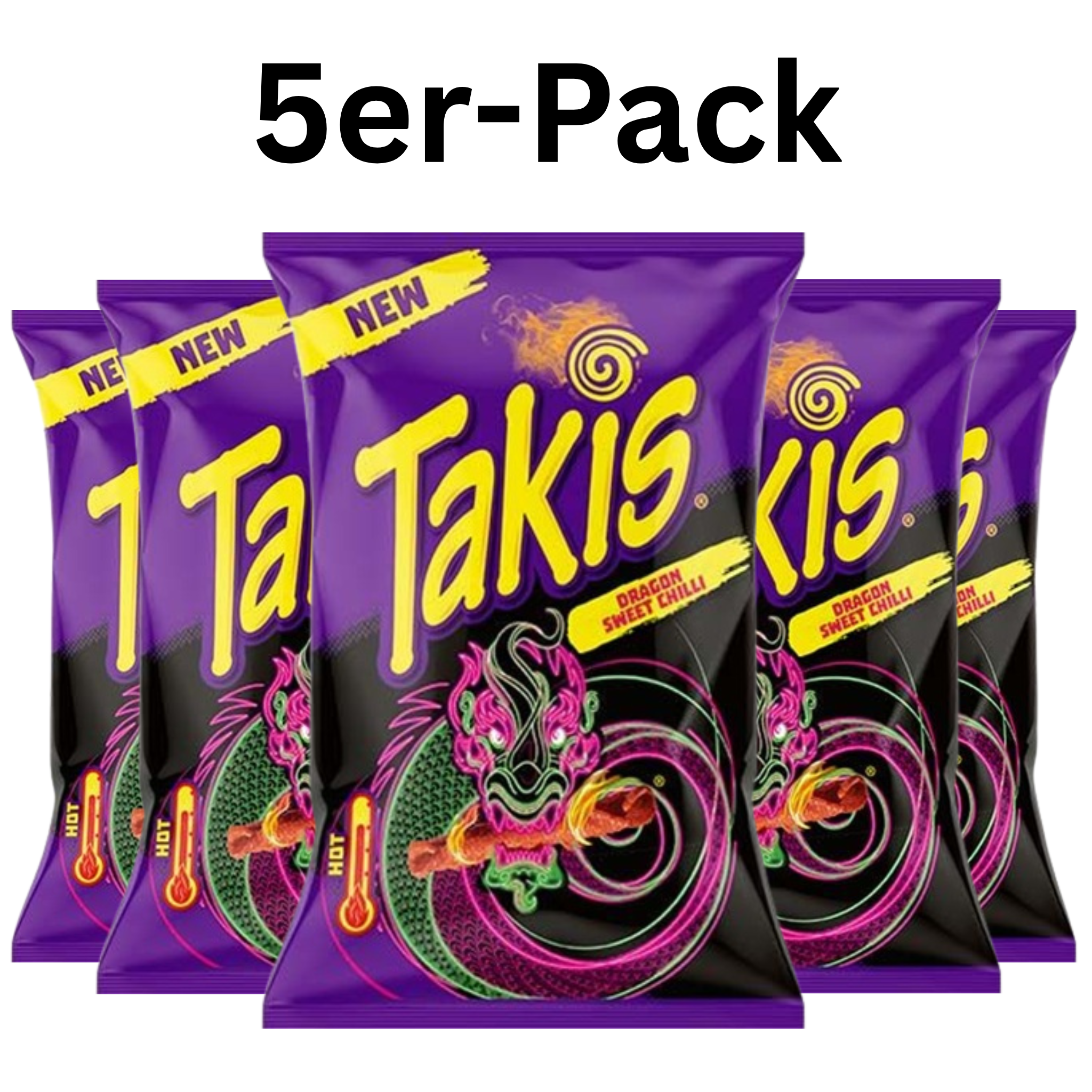 Takis Dragon Sweet Chili Maissnack 100g (5er-Pack)