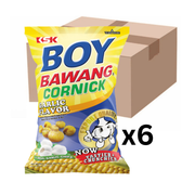 Boy Bawang Cornick Frittierter Mais Knoblauch 90g (6er-Pack)