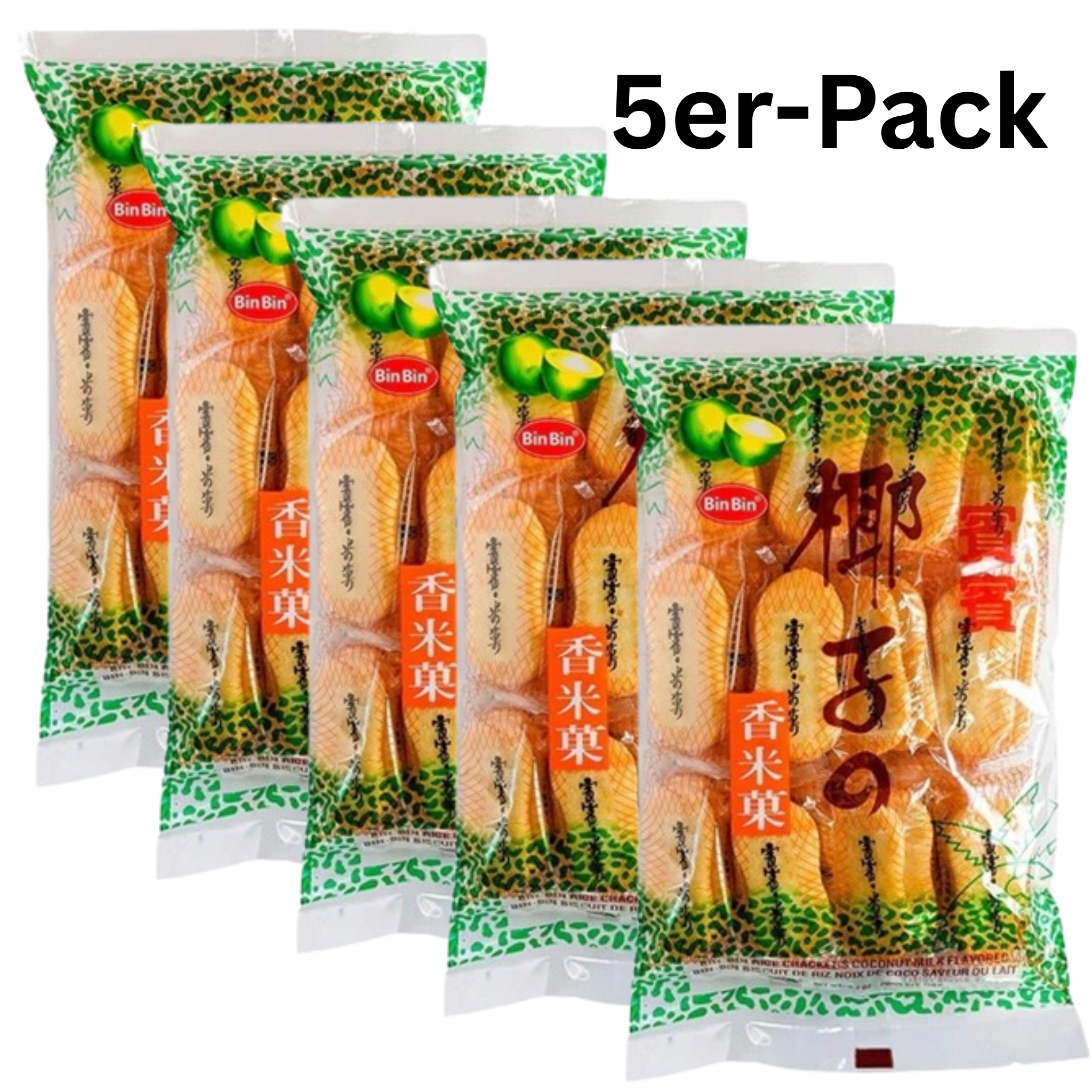 Bin Bin Reiscracker Kokos 150g (5er-Pack)