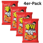 HAITAI Topokki Snack ShinDangdong Tteokbokki Spicy 110g (4er-Pack)