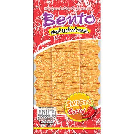Bento Meeresfrüchte Mix Tintenfisch Snack Sweet & Spicy 20g (12er-Pack)