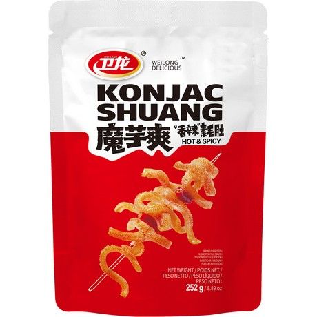 Weilong Konjac Shuang Snack Hot & Spicy 252g (6er-Pack)