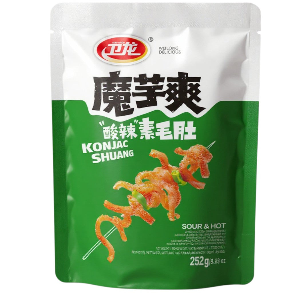 Weilong Konjac Shuang Snack Sour & Hot 252g (2er-Pack)