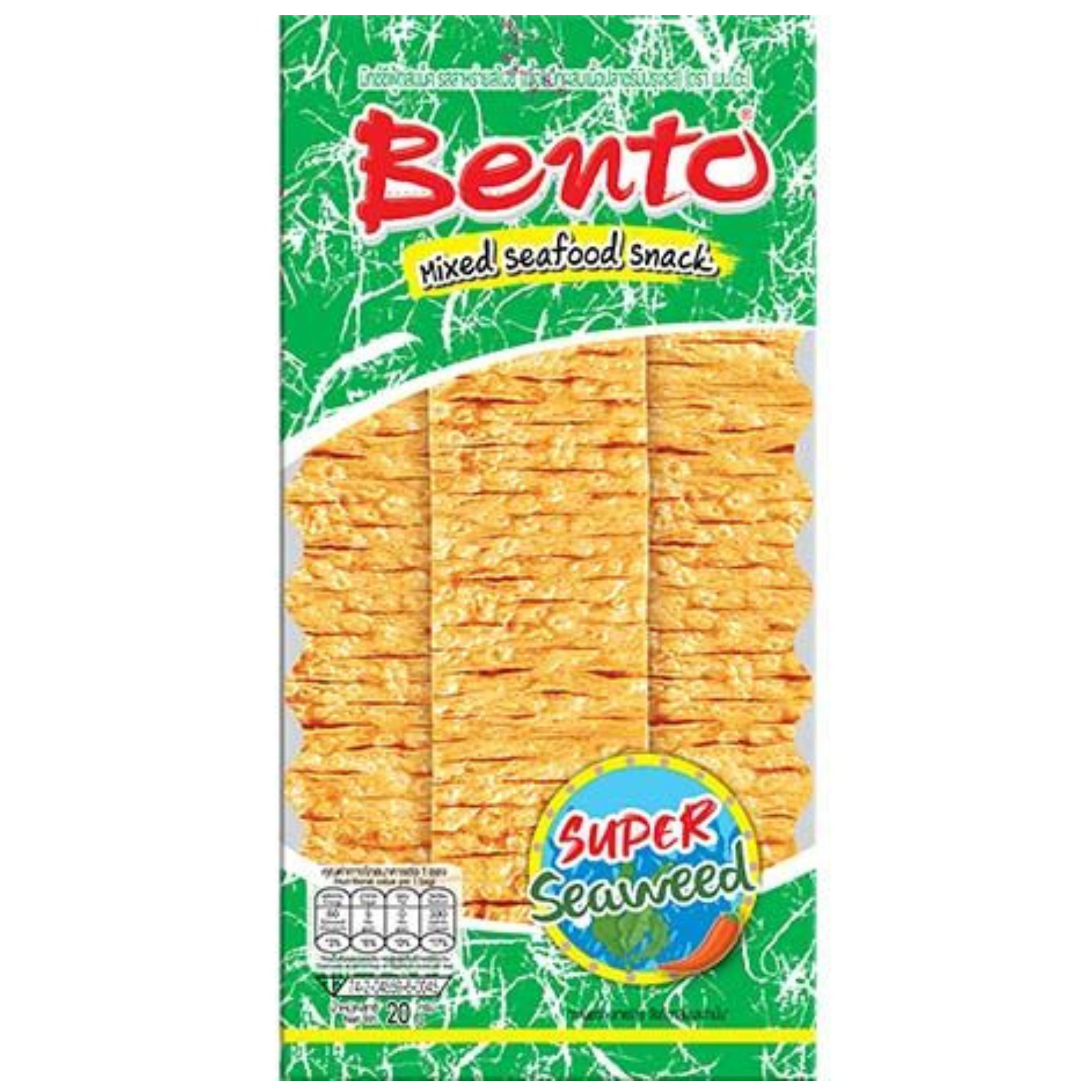 Bento Meeresfrüchte Mix Tintenfisch Snack Super Seetang 20g (12er-Pack)