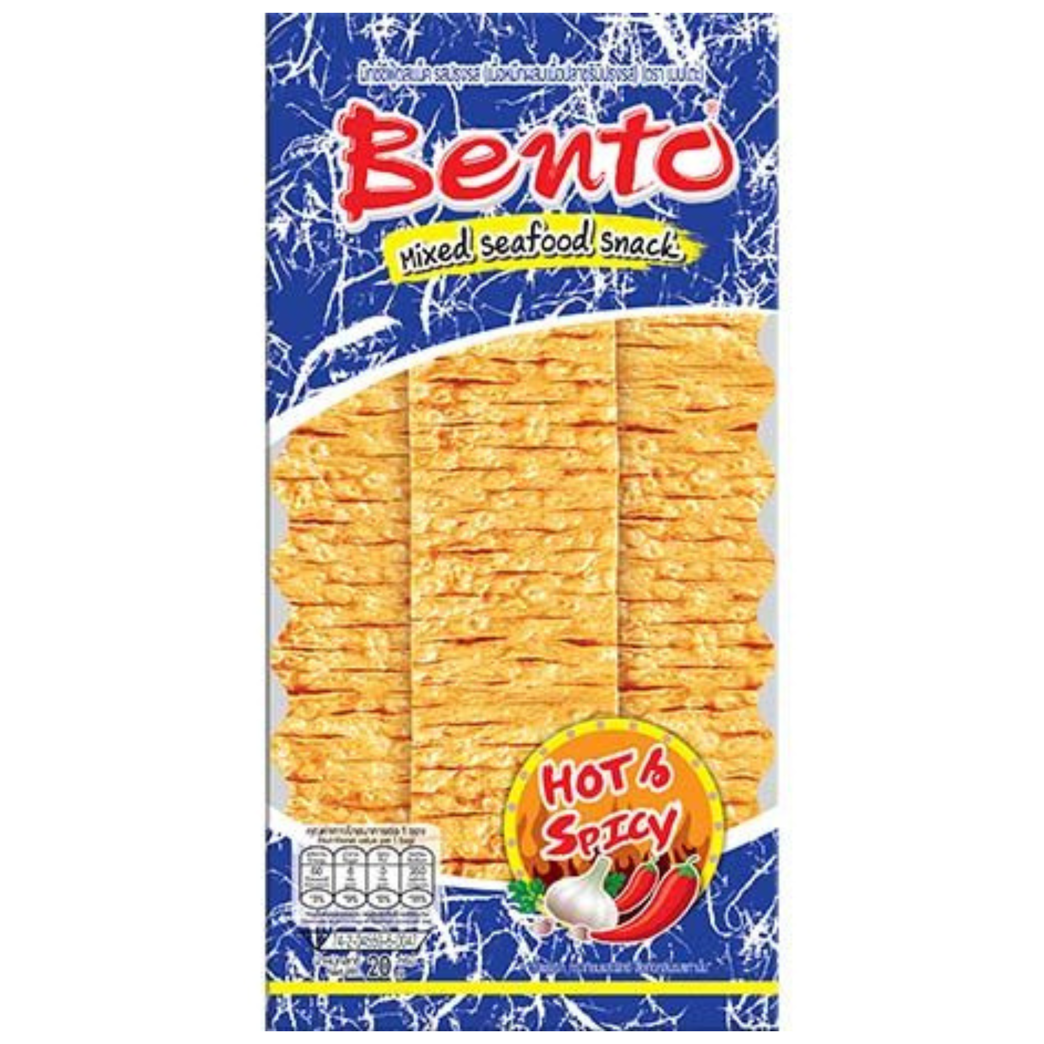 Bento Meeresfrüchte Mix Tintenfisch Snack Hot & Spicy 20g (12er-Pack)