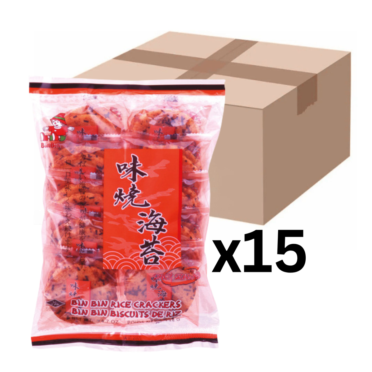 Bin Bin Reiscracker scharfe Seetang 135g