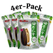 ChaCha Geröstete Sonnenblumenkerne Kokosnussgeschmack 160g (4er-Pack)