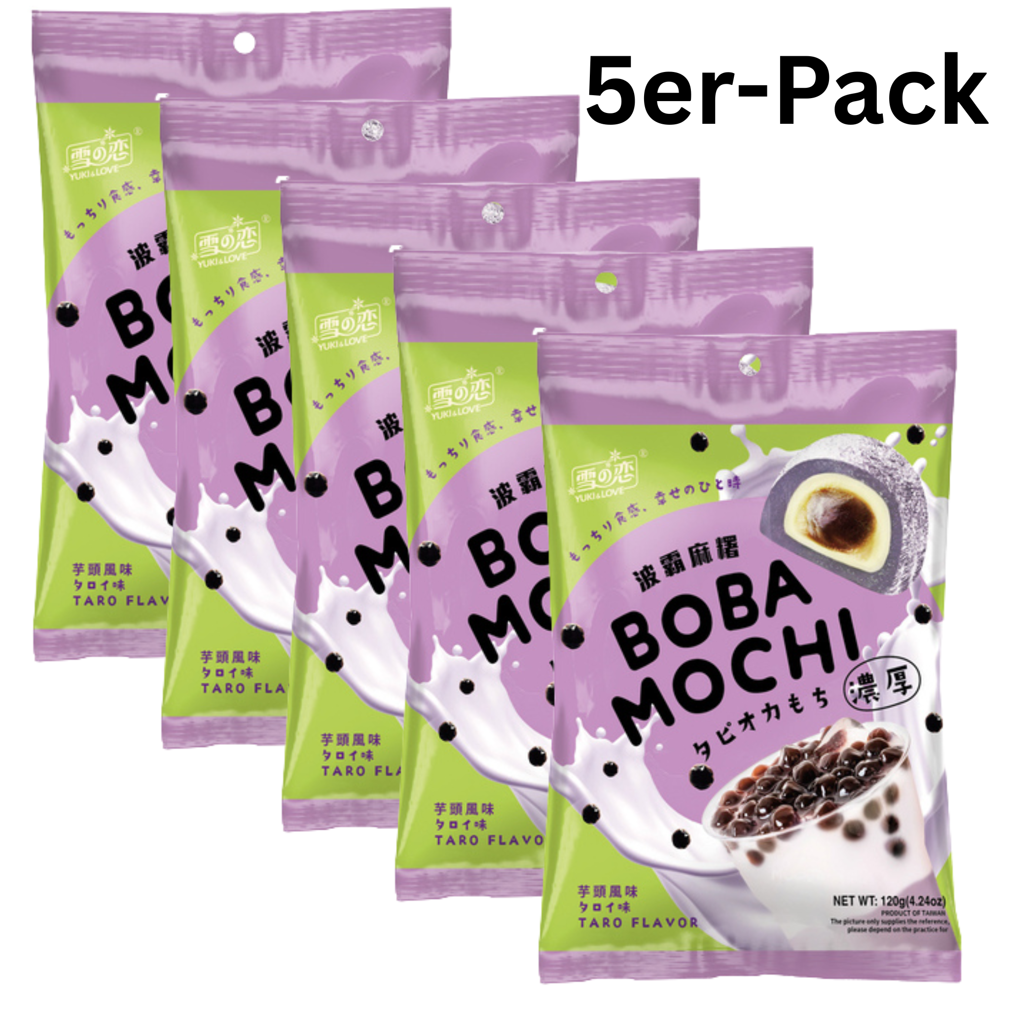 Yuki & Love Mochi Boba Taro 120g (5er-Pack)_MHD
