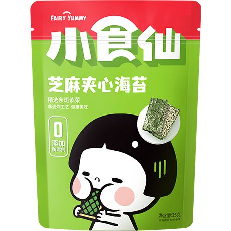 Bestore Fairy Yummy Seetang Snack Sesam 35g (5er-Pack)