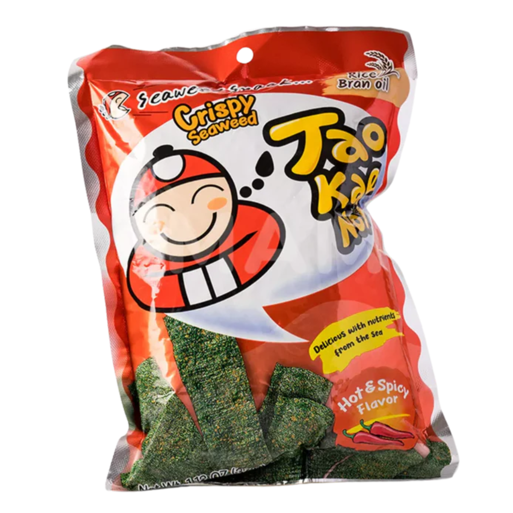 Tao Kae Noi Crispy Seaweed Snack Hot&Spicy 32g (4er-Pack)
