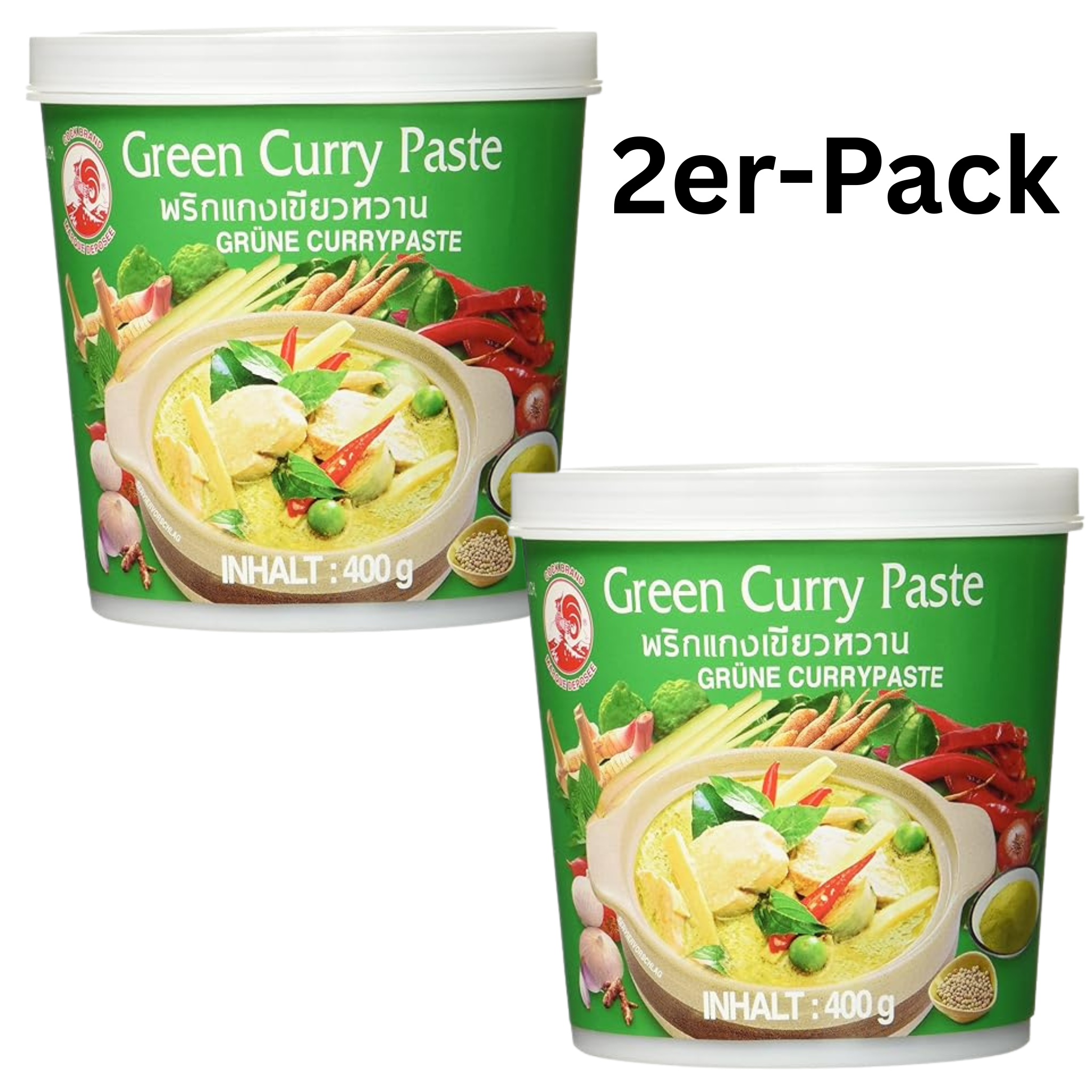 COCK Grüne Currypaste 400g (2er-Pack)