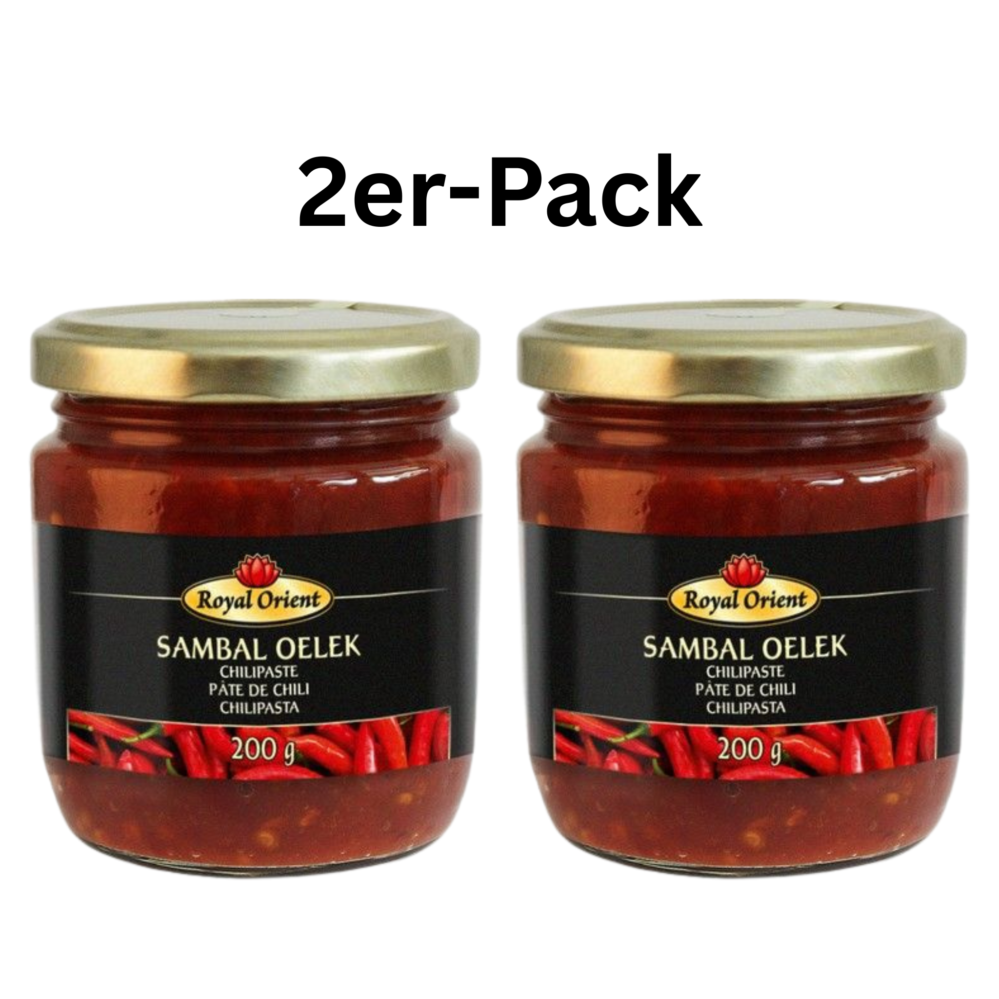 Royal Orient Sambal Oelek Chilipaste 200g (2er-Pack)