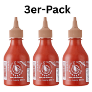 Flying Goose Sriracha Chilisauce Extra Knoblauch 200ml (3er-Pack)
