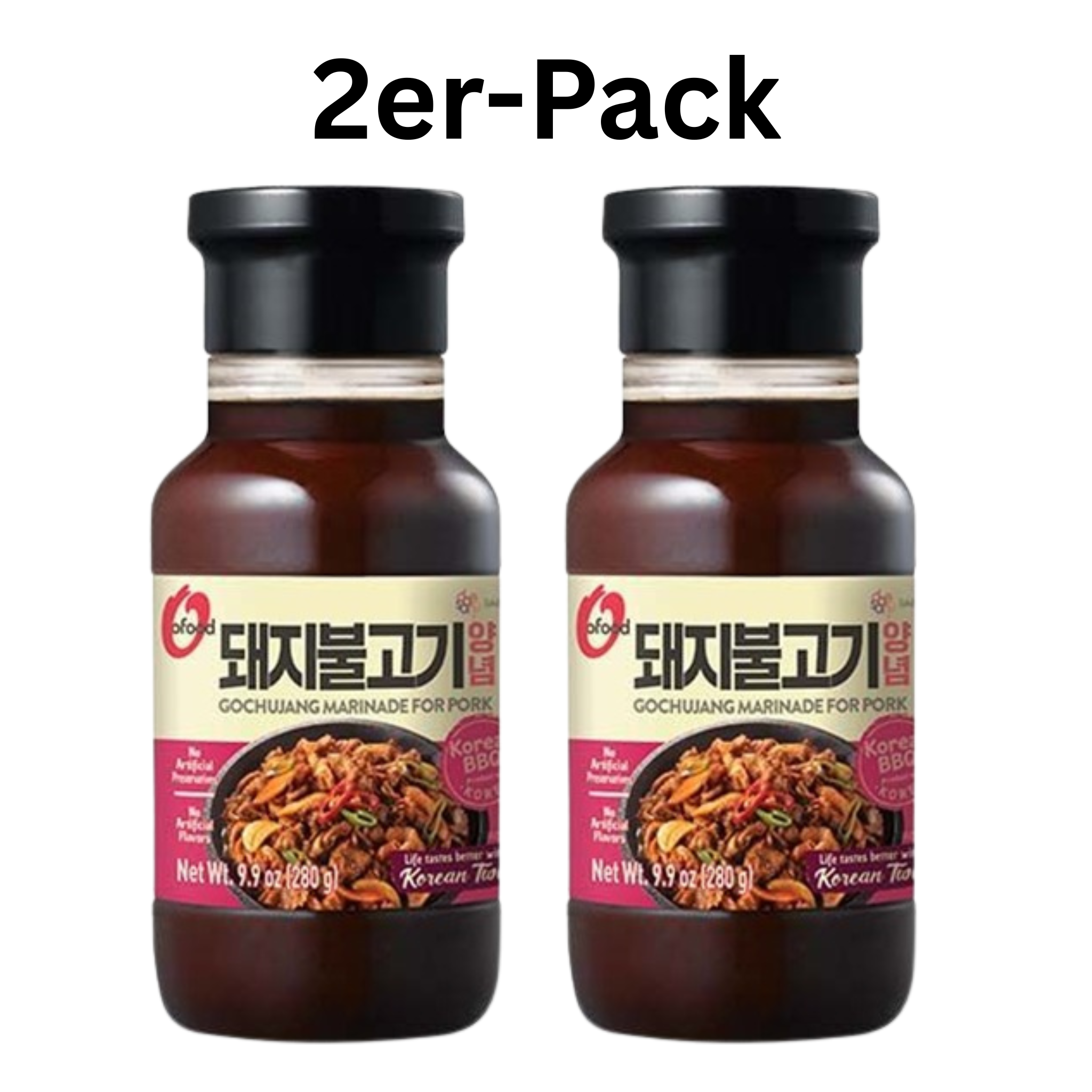 O'Food Korean BBQ Gochujang Bulgogi Marinade 280g (2er-Pack)