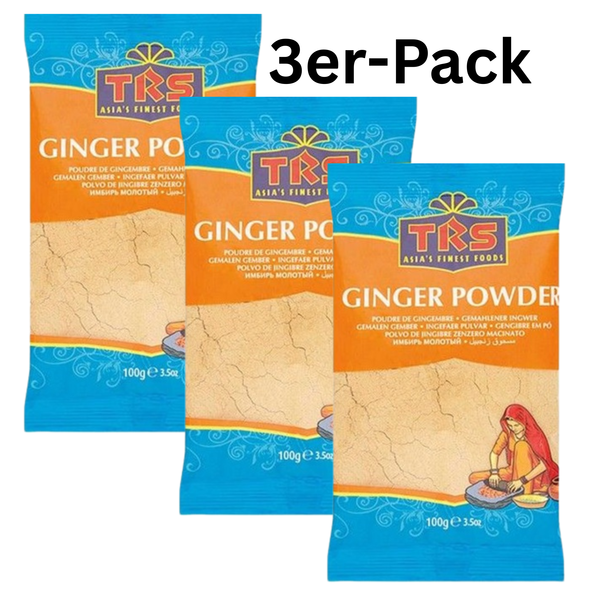 TRS Ingwerpulver 100g (3er-Pack)