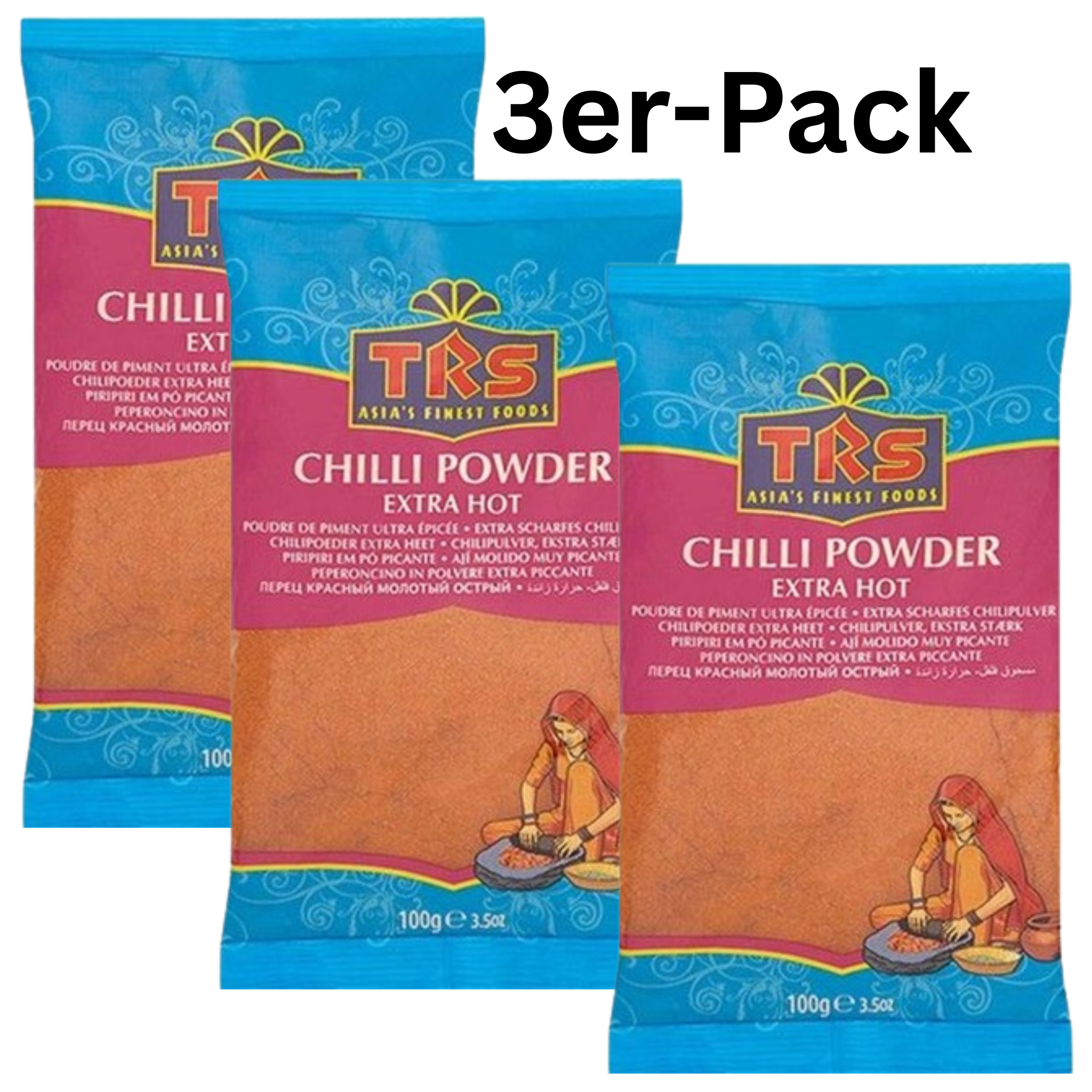 TRS Chilipulver Extra Scharf 100g (3er-Pack)