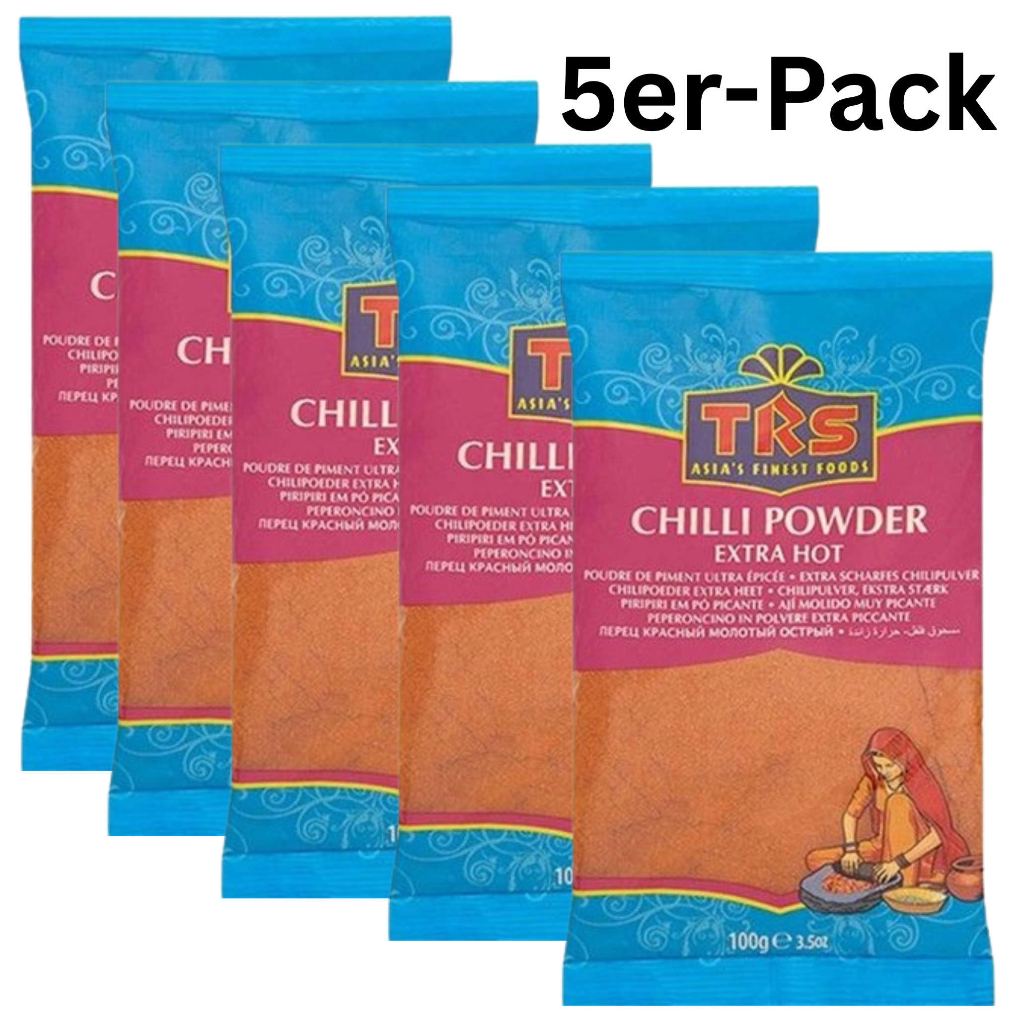 TRS Chilipulver Extra Scharf 100g (5er-Pack)