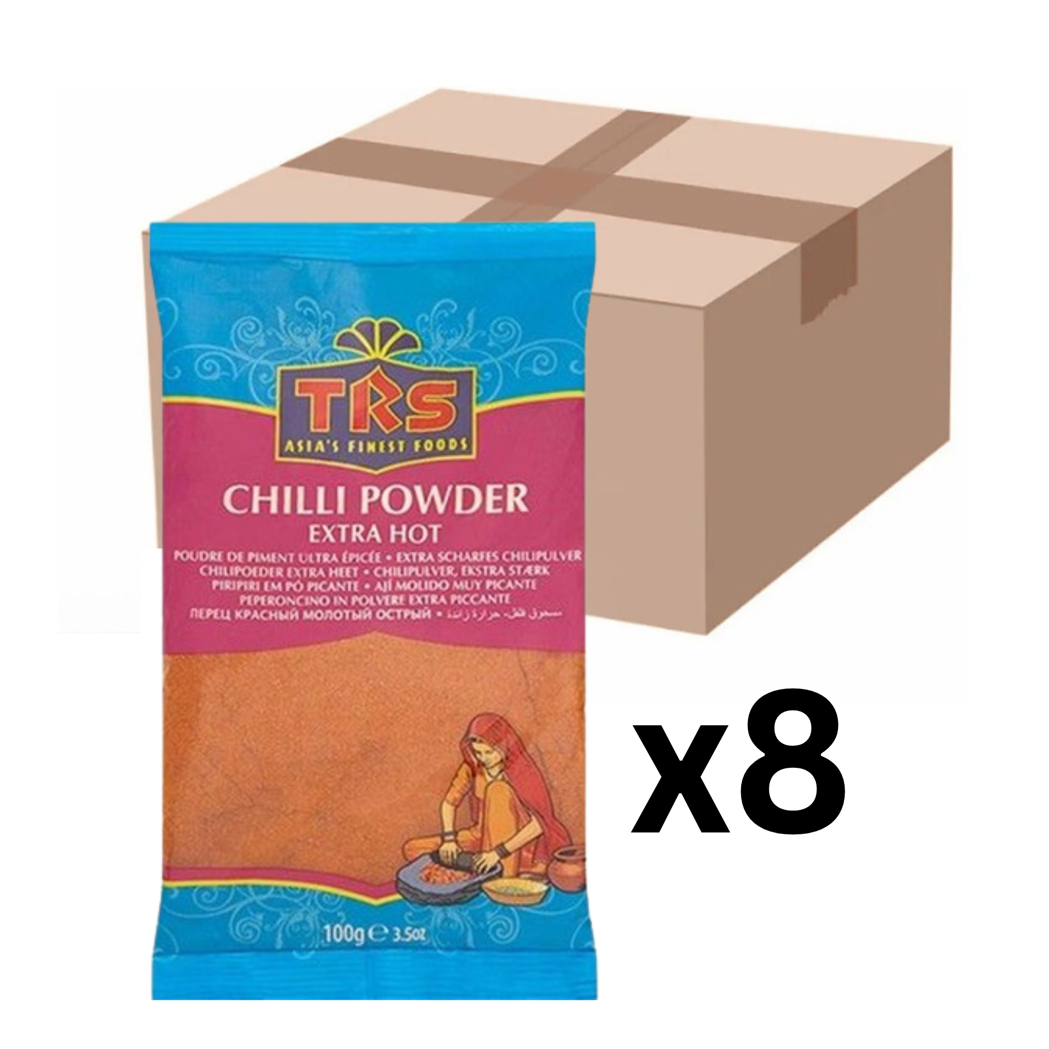 TRS Chilipulver Extra Scharf 100g (8er-Pack)