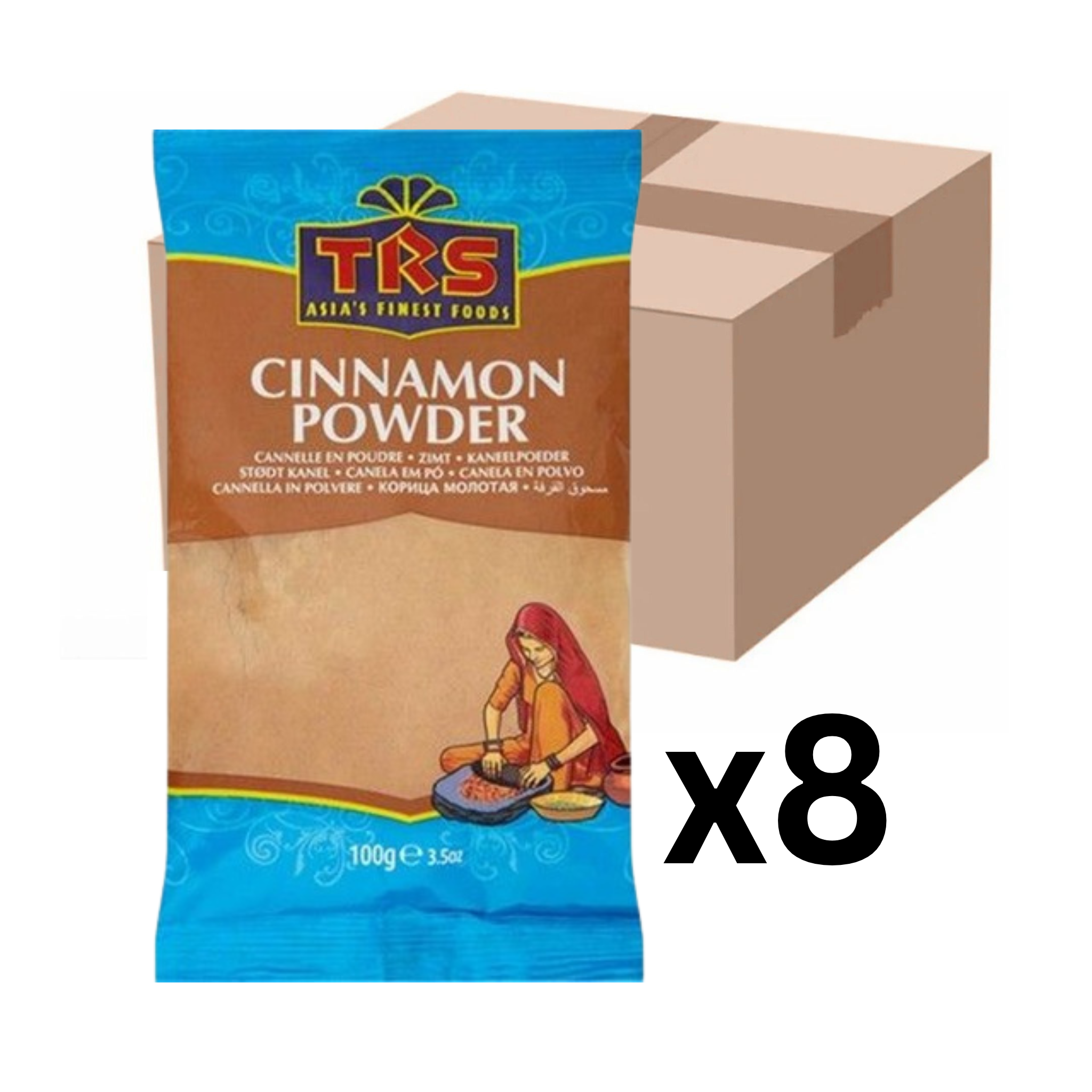 TRS Cinnamon Zimtpulver 100g (8er-Pack)
