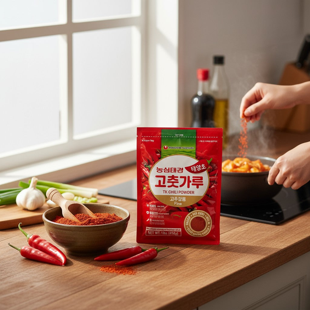 Nongshim Taekyung Gochugaru Chilipulver für Kimchi fein 454g (5er-Pack)