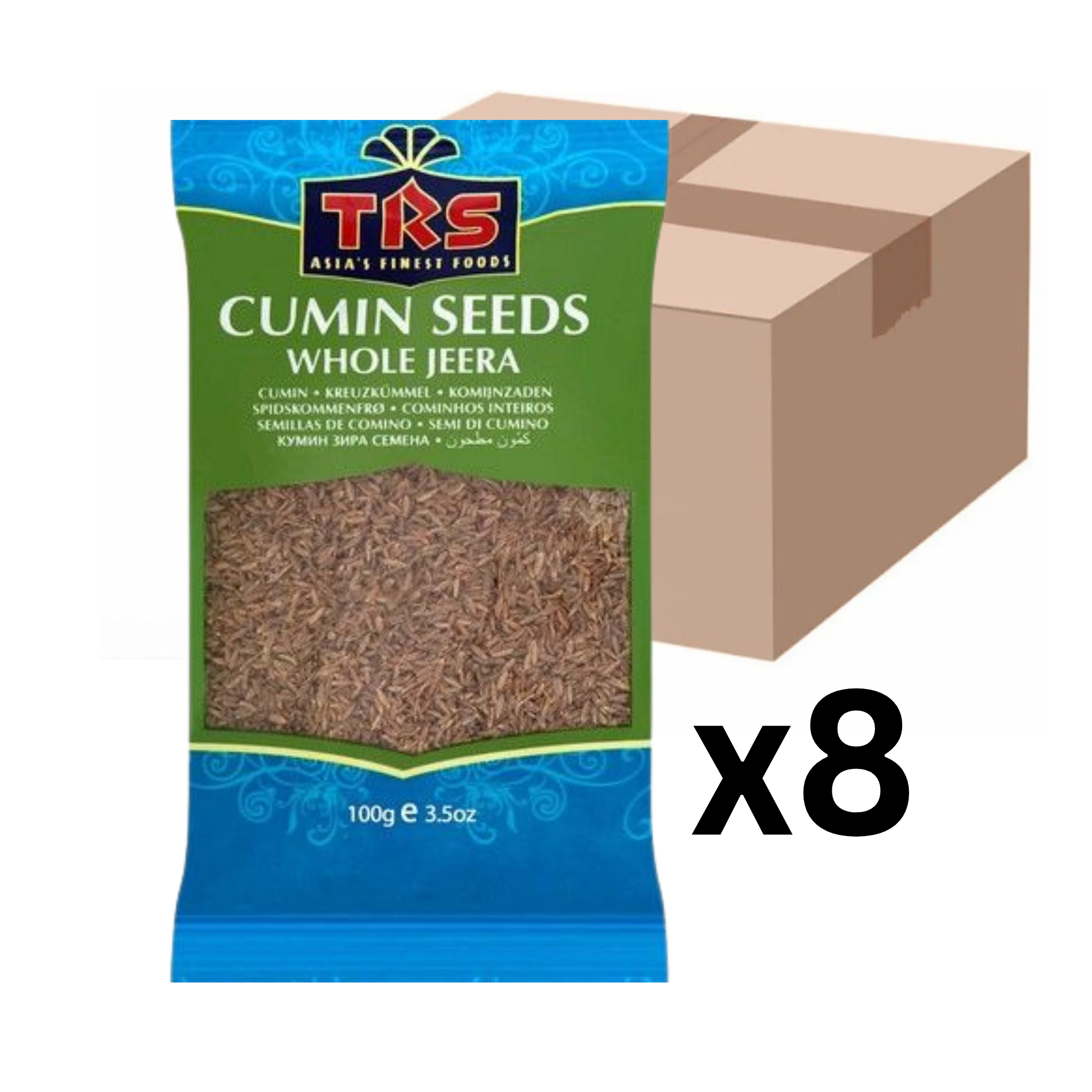 TRS Kreuzkümmel Ganz (Jeera) 100g (8er-Pack)