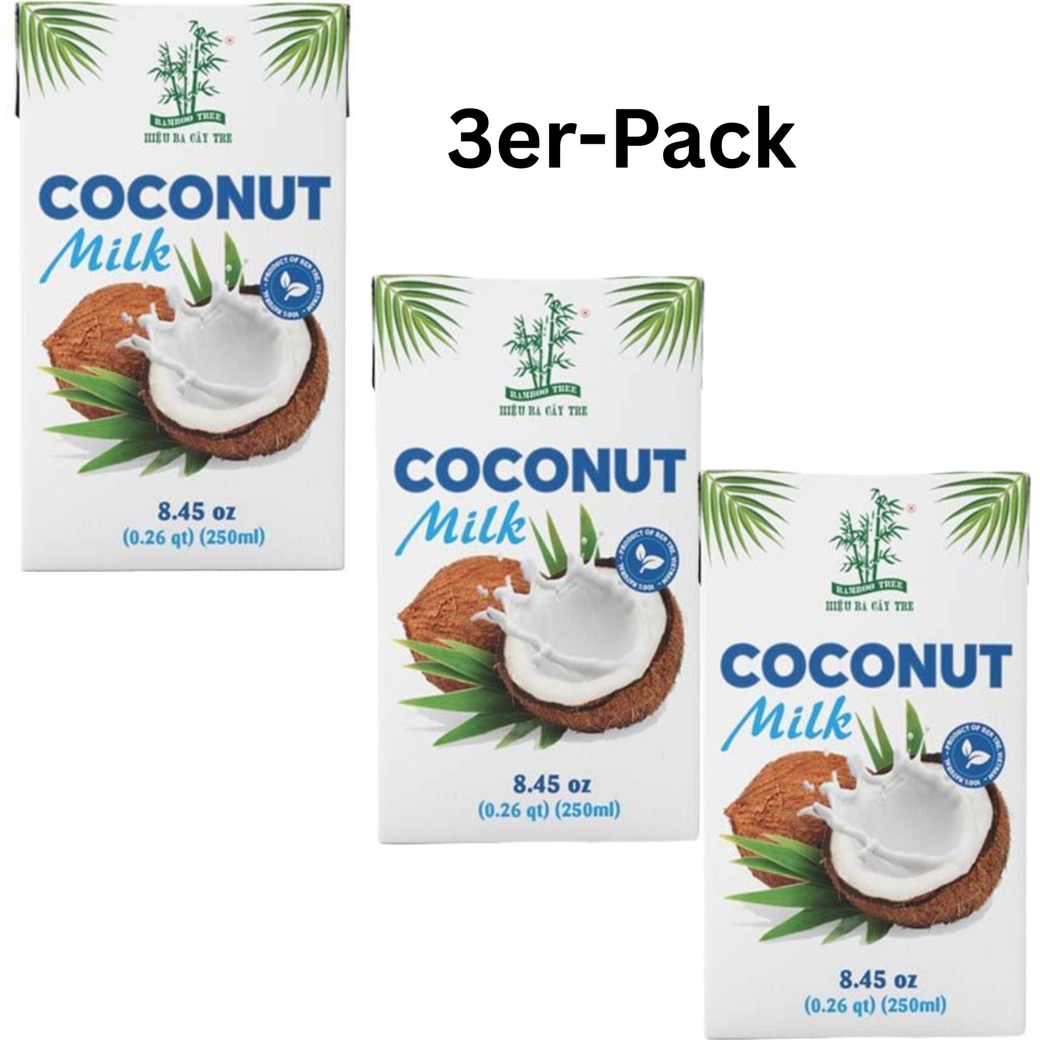 Bamboo Tree Kokosmilch 17–19% Fett 250ml (3er-Pack)