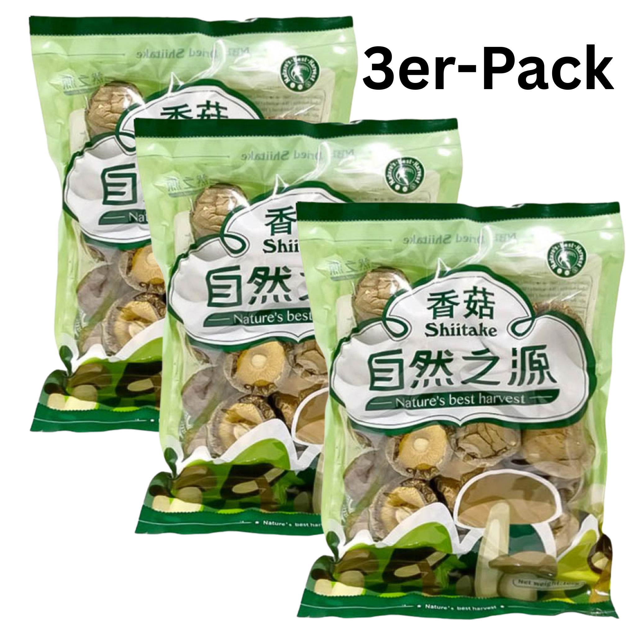 Nature's Best Harvest Getrocknete Shiitake Pilze 100g (3er-Pack)
