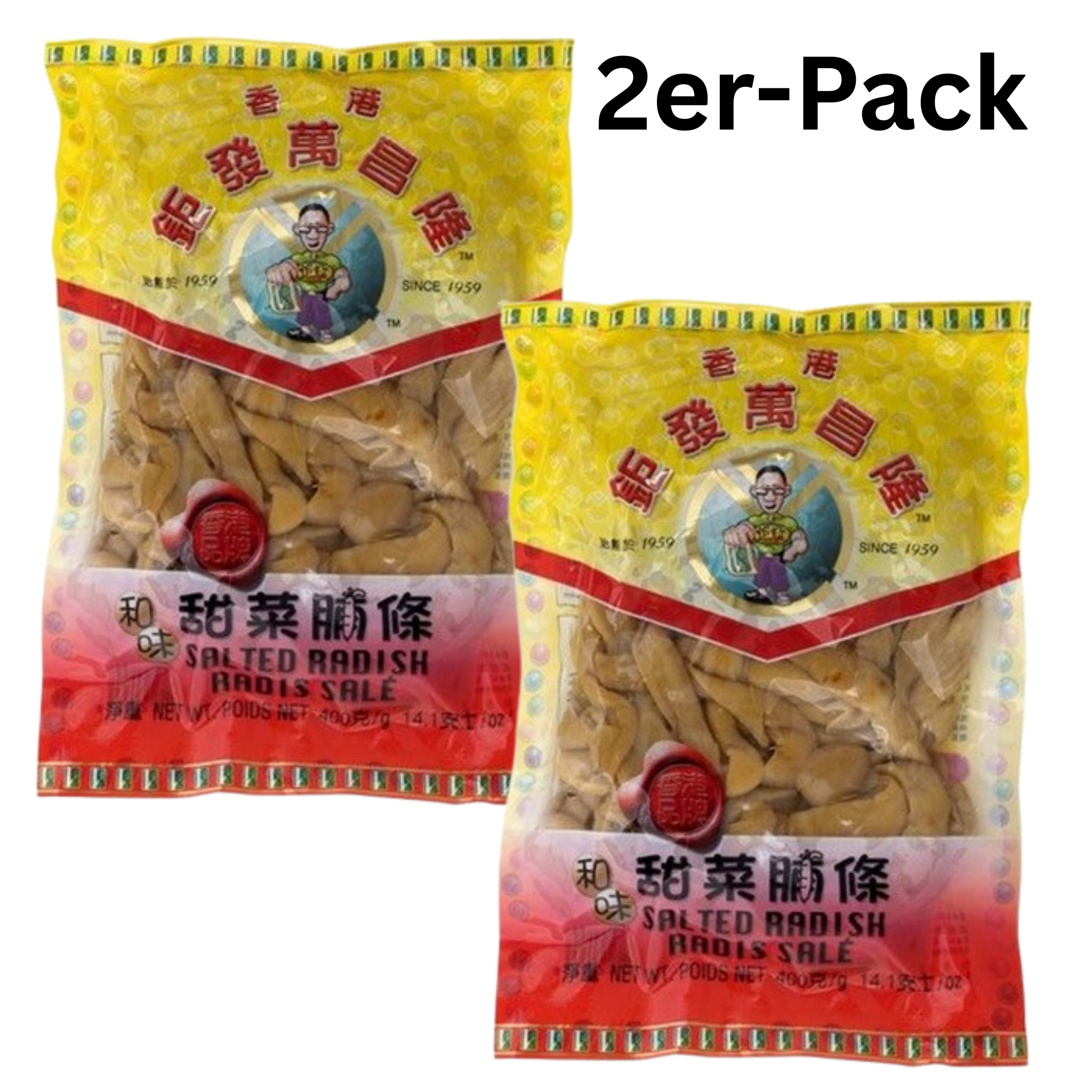 Man Chong Loong Gesalzener Rettich 400g (2er-Pack)