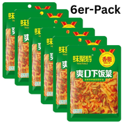 Weijute Eingelegtes Senfgemüse mit Spargelbohnen 138g (6er-Pack)