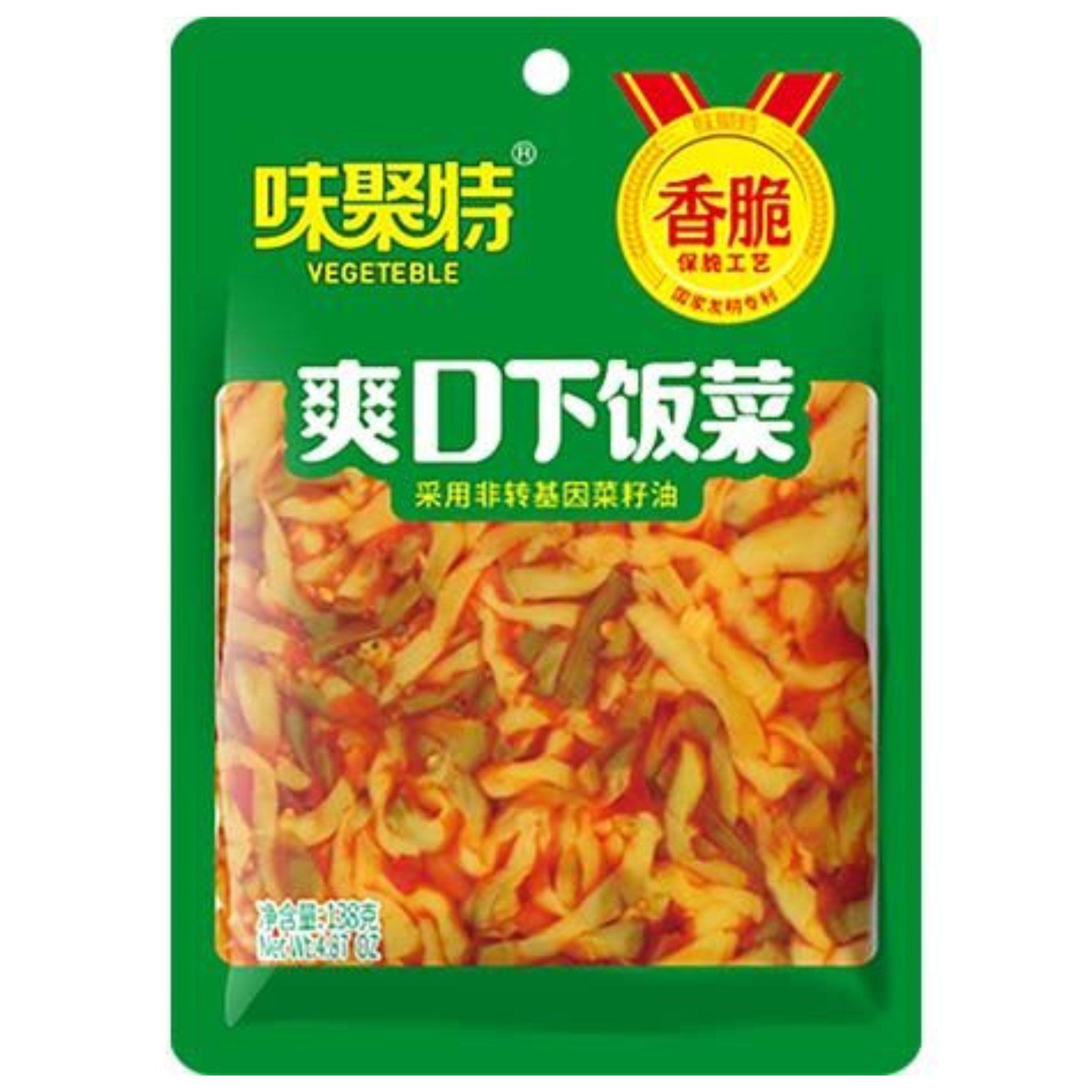 Weijute Eingelegtes Senfgemüse mit Spargelbohnen 138g (6er-Pack)