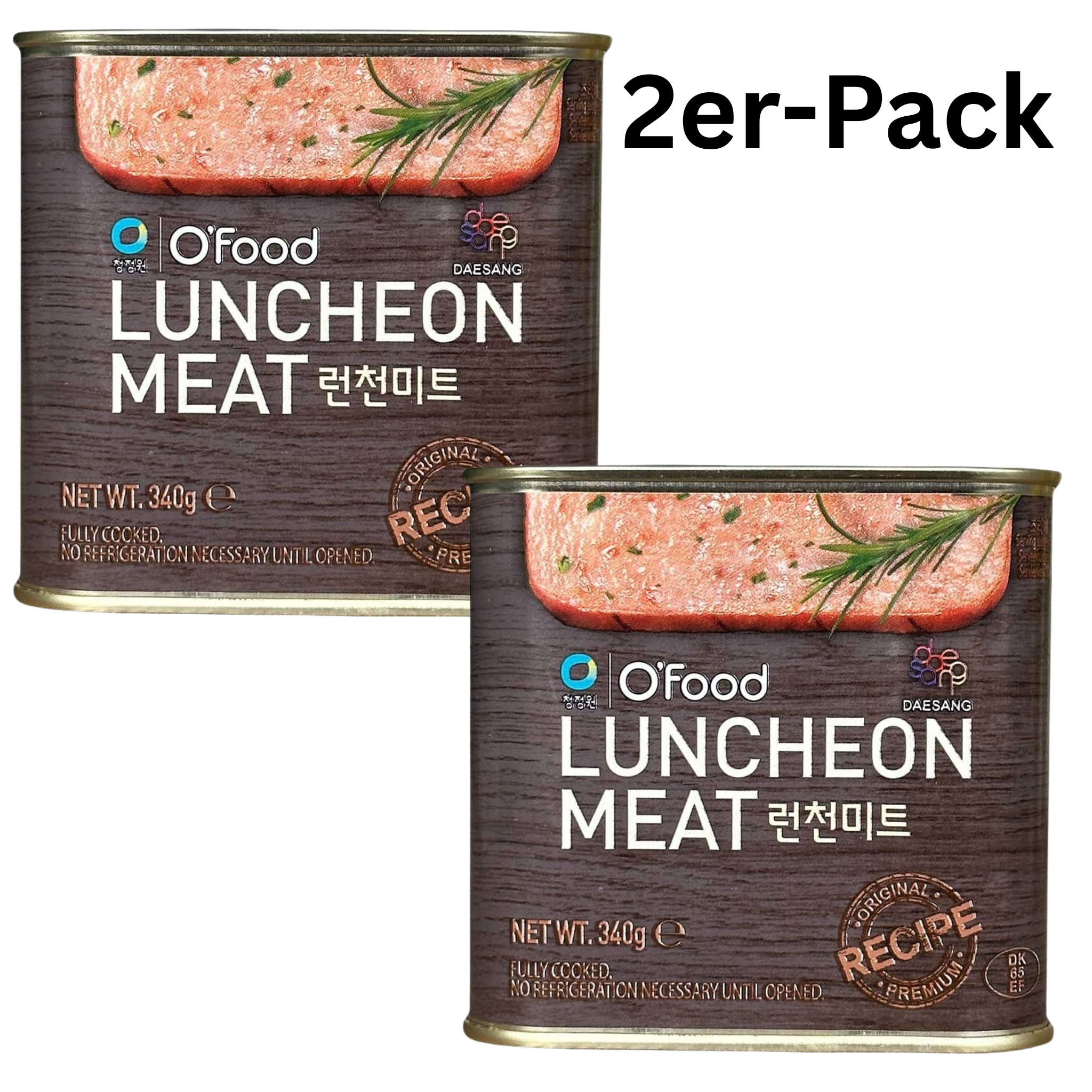 O'Food Luncheon Meat Frühstücksfleisch Schwein 340g (2er-Pack)
