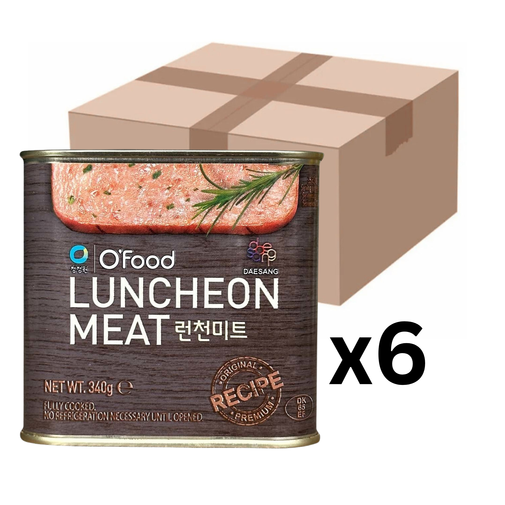 O'Food Luncheon Meat Frühstücksfleisch Schwein 340g (6er-Pack)
