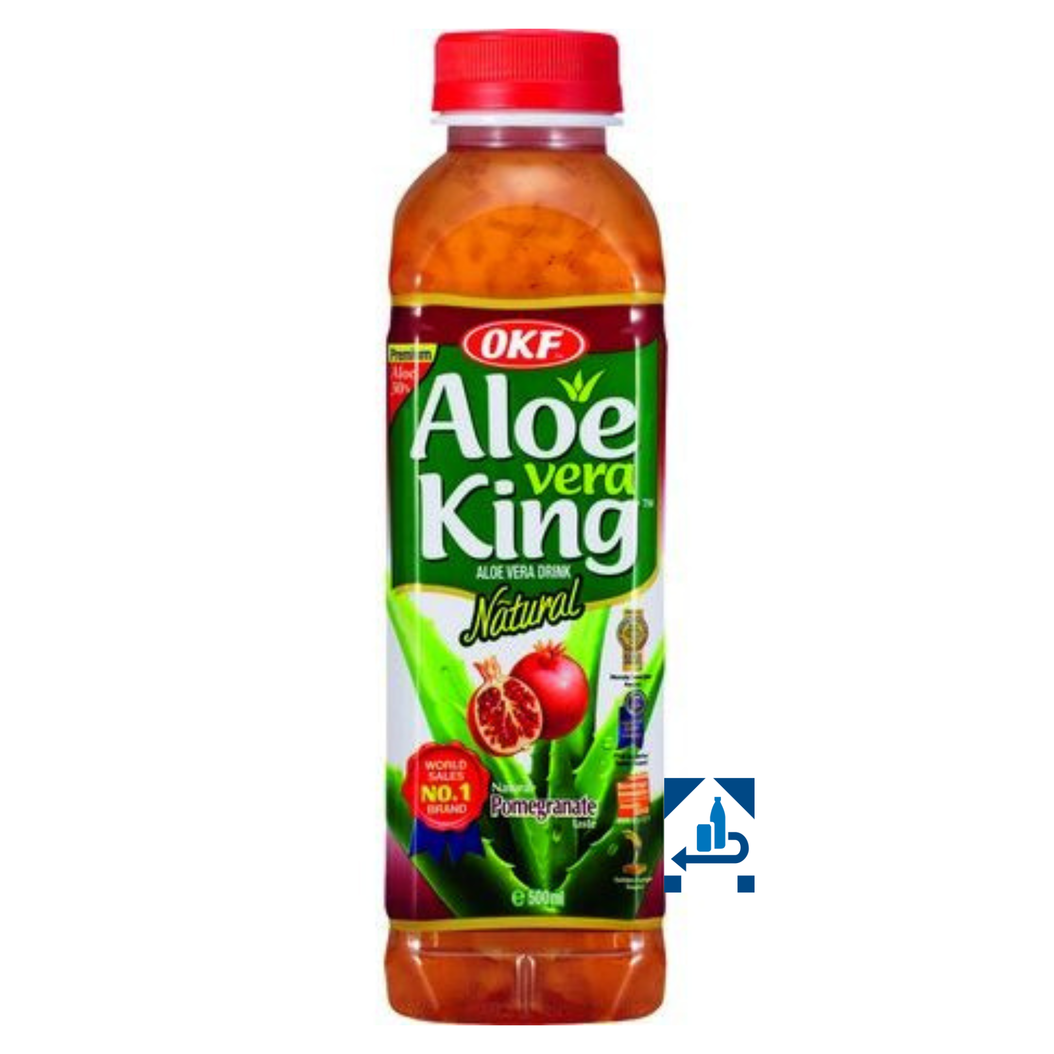 OKF Aloe Vera Getränk Granatapfel 500ml (16er-Pack)