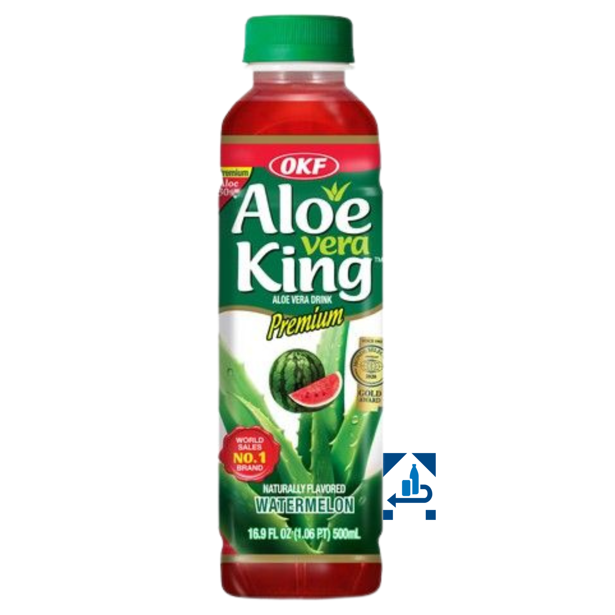 OKF Aloe Vera Getränk Wassermelone 500ml (16er-Pack)