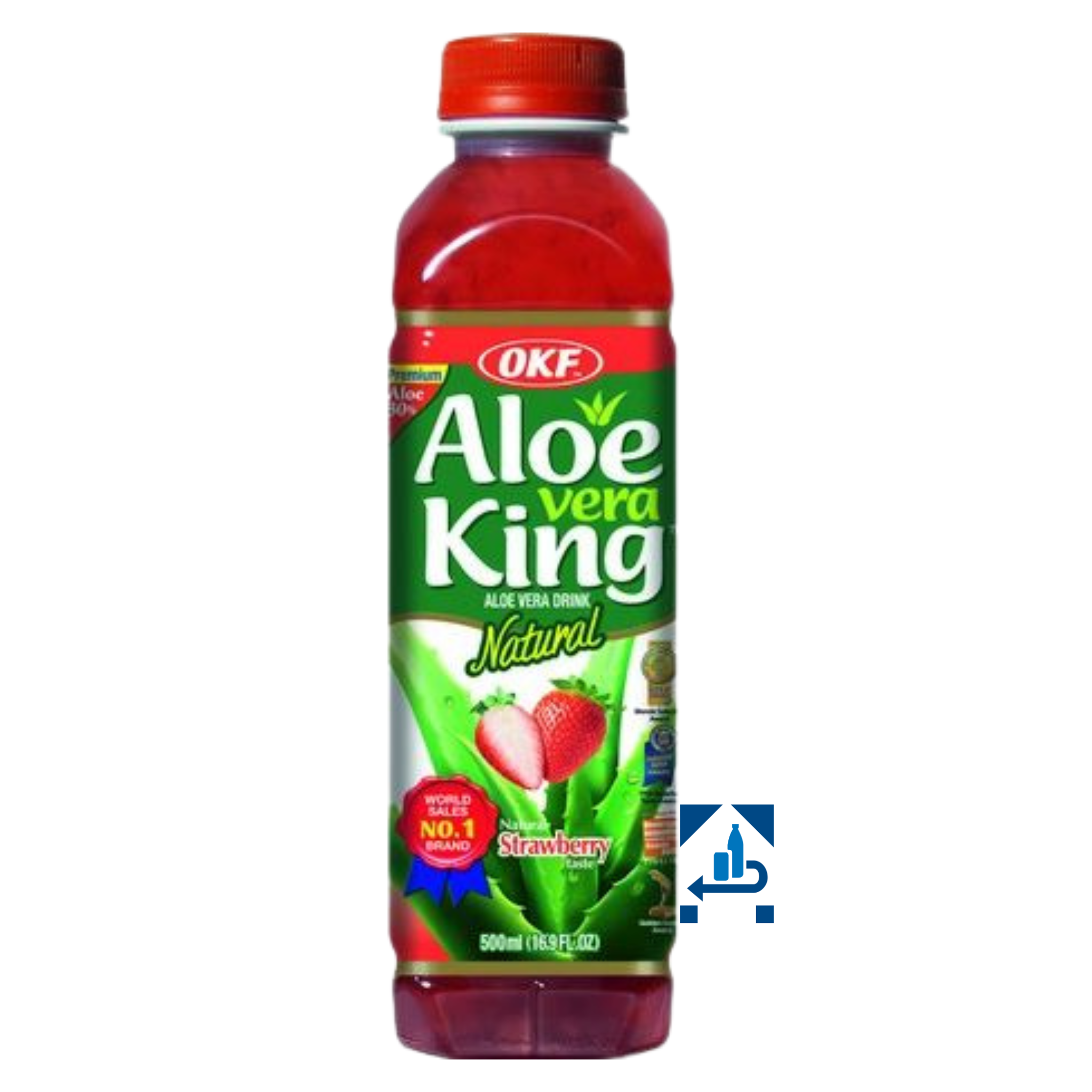 OKF Aloe Vera Getränk Erdbeer 500ml (16er-Pack)