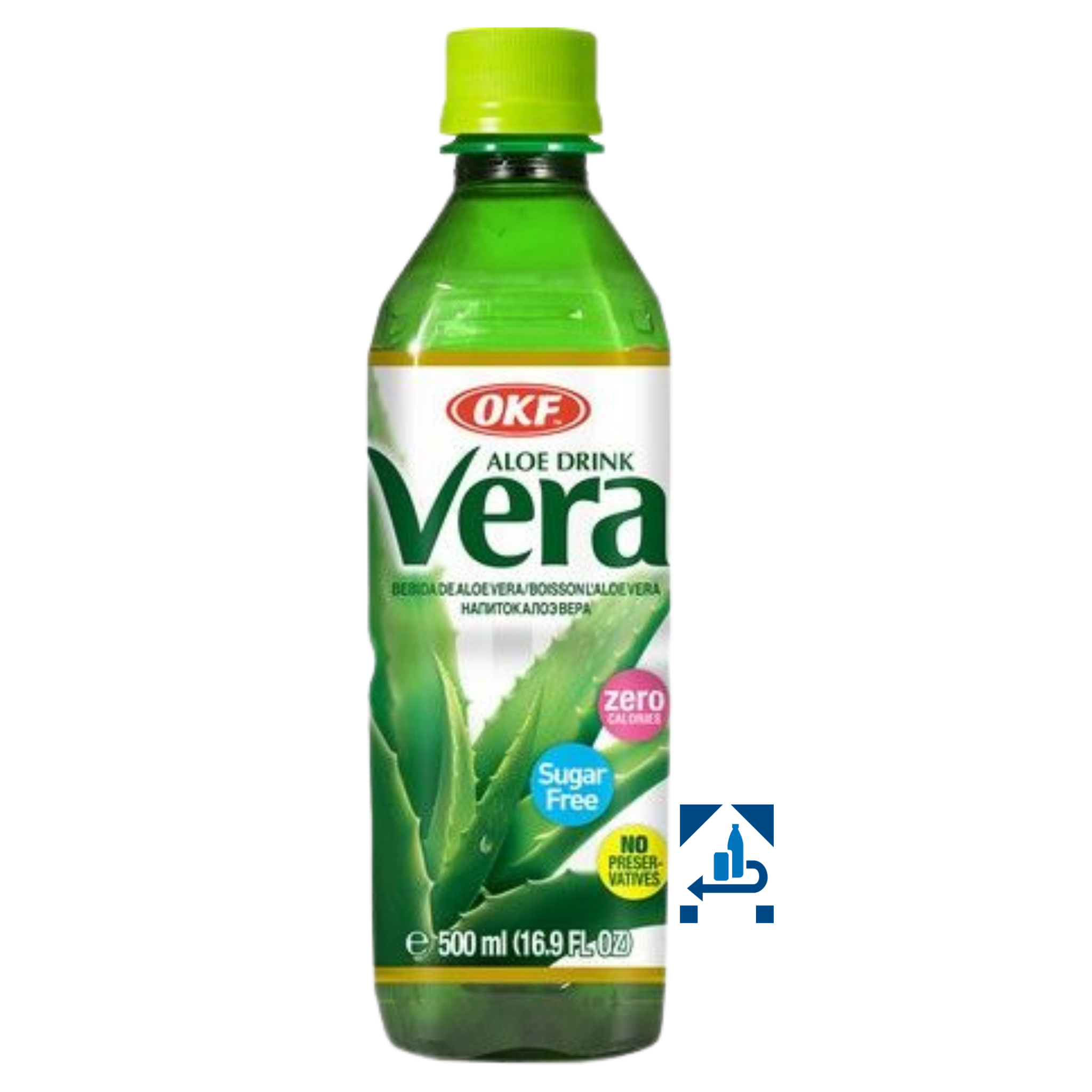OKF Aloe Vera Getränk Original ohne Zucker 500ml (16er-Pack)