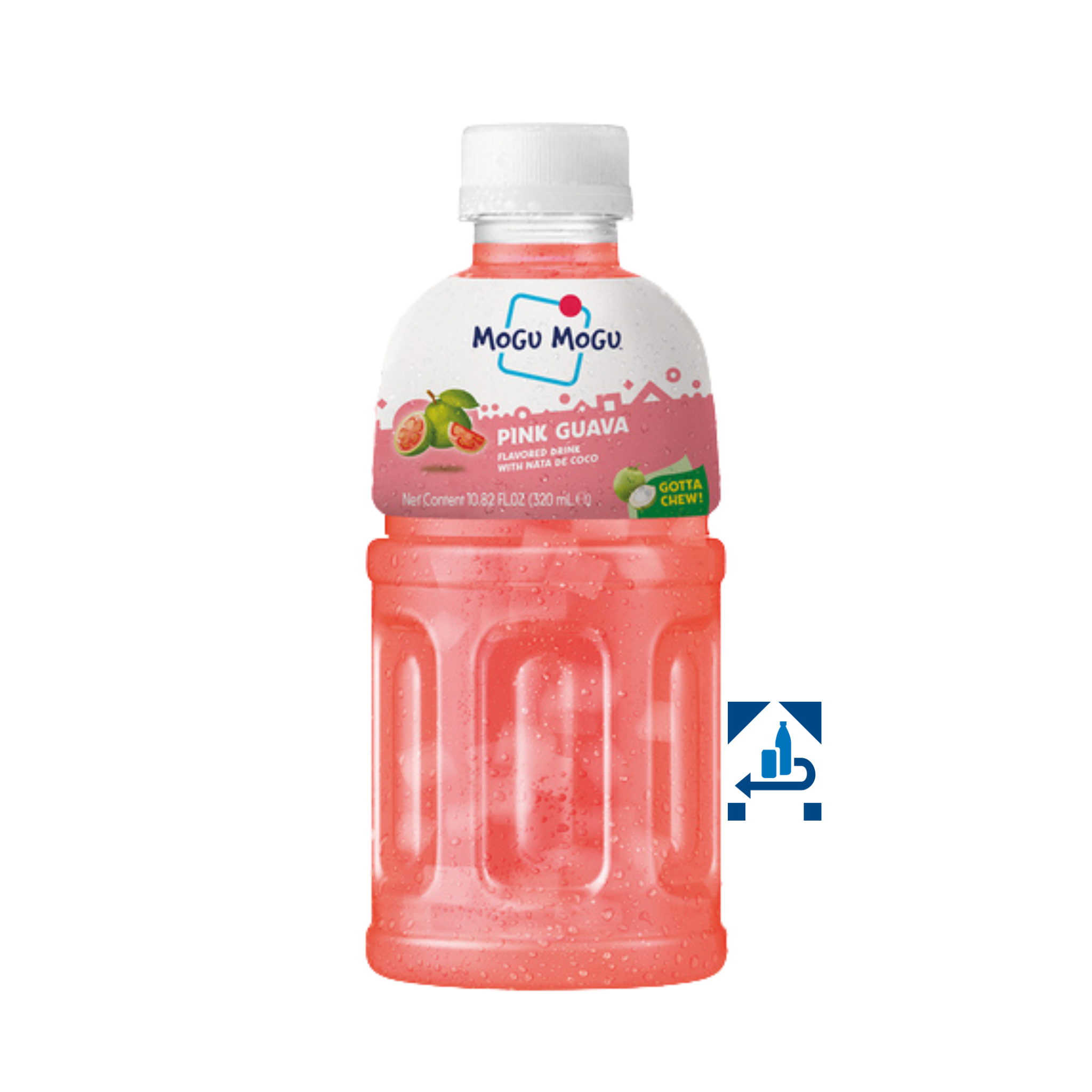 Mogu Mogu Guave Getränk mit Nata de Coco 320ml (12er-Pack)