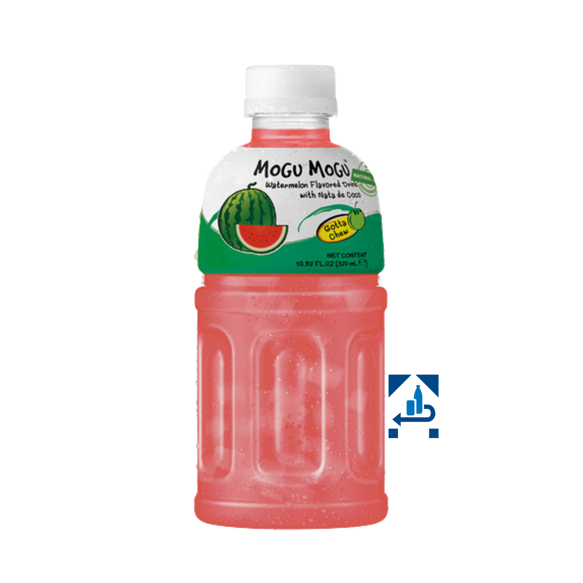 Mogu Mogu Wassermelone Getränk mit Nata de Coco 320ml (6er-Pack)